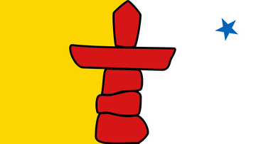 Nunavut provincial or territorial flag