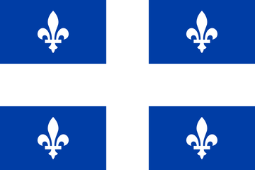 Quebec provincial or territorial flag